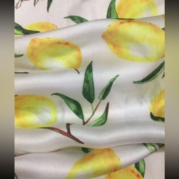 Lemon Print Scarf P4 - Picture 2 of 4